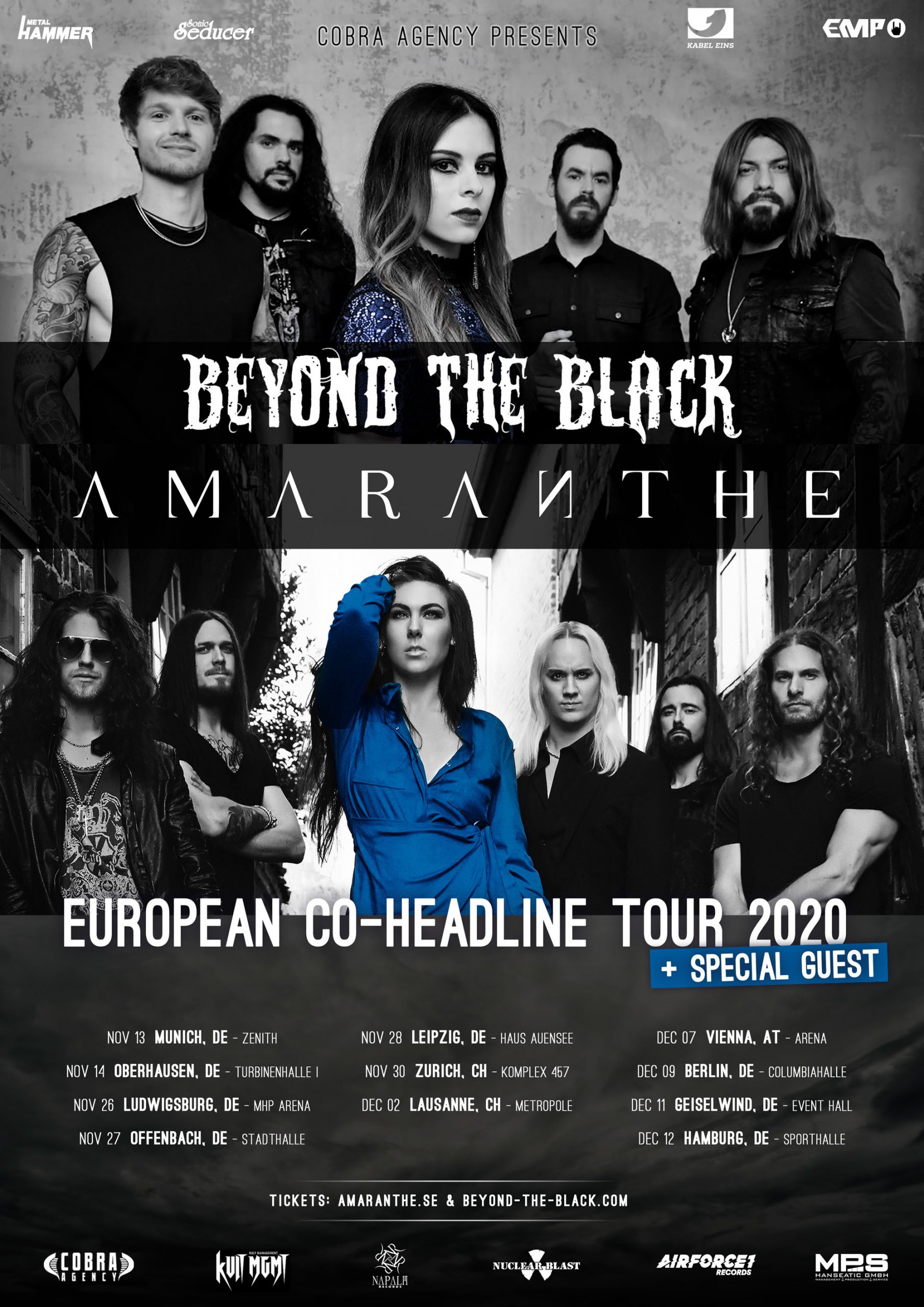 amaranthe beyond the black tour